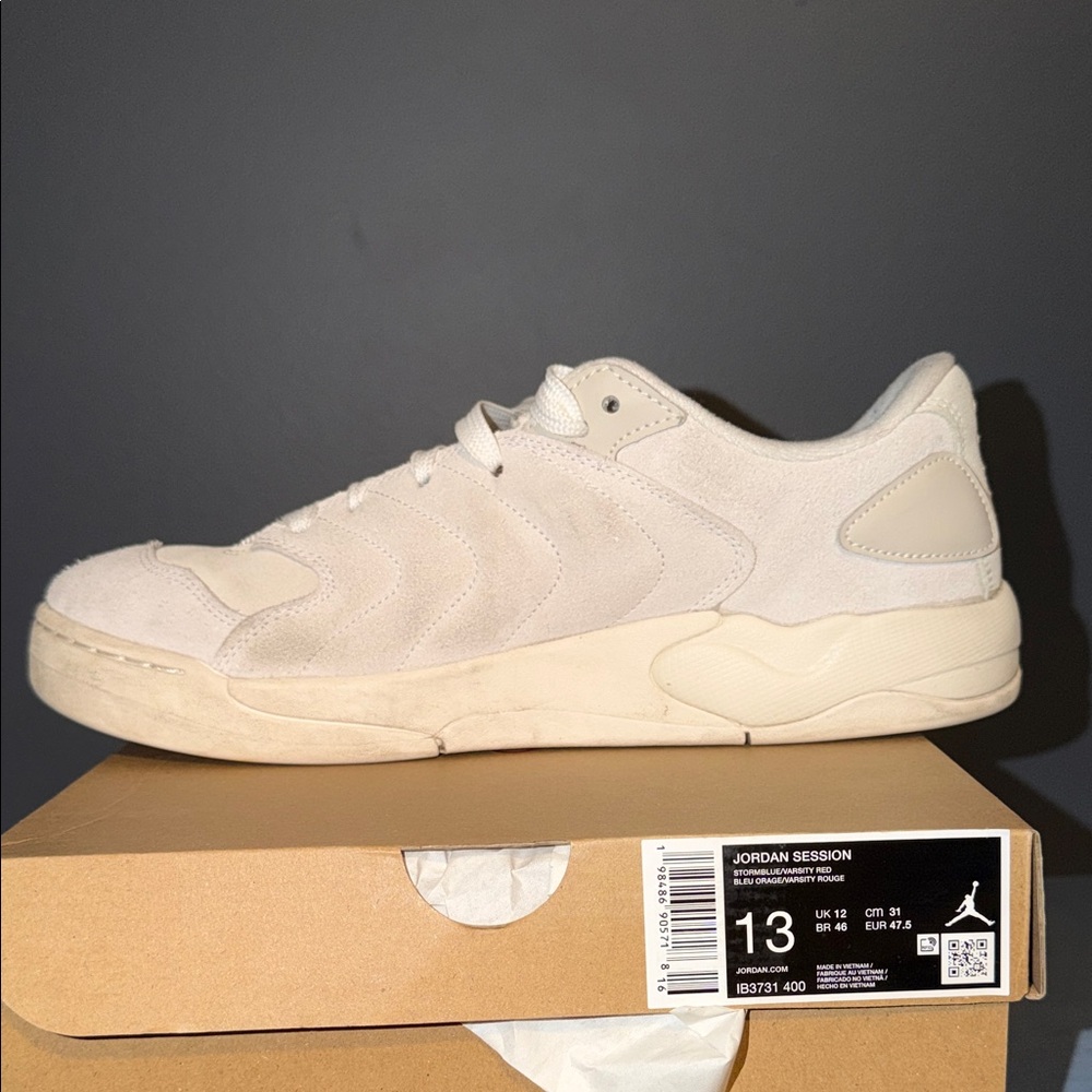 Jordan Session Cream Sneakers Size 13 - Picture 7 of 9